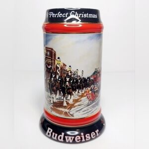Vintage‎ 1992 Budweiser Clydesdale Collectable Beer Stein